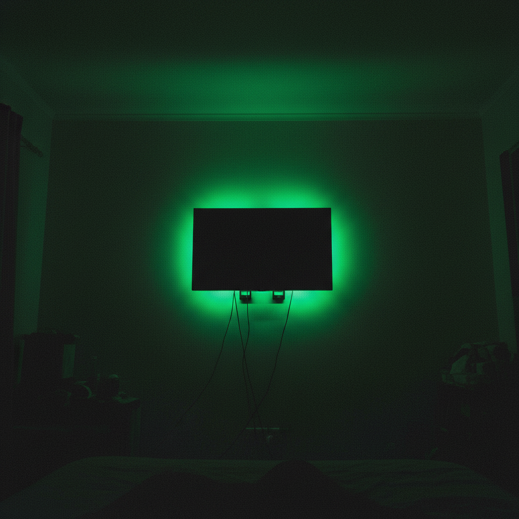 Green TV low angle