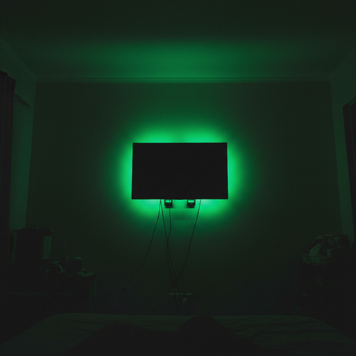 Green TV low angle