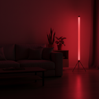 Red living room
